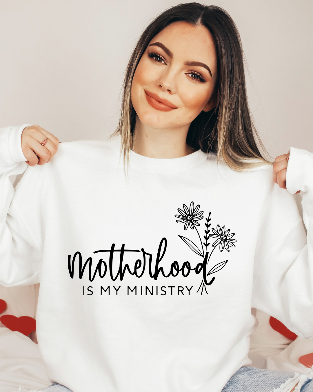 Motherhood Is My Ministry Crewneck Sweatshirt