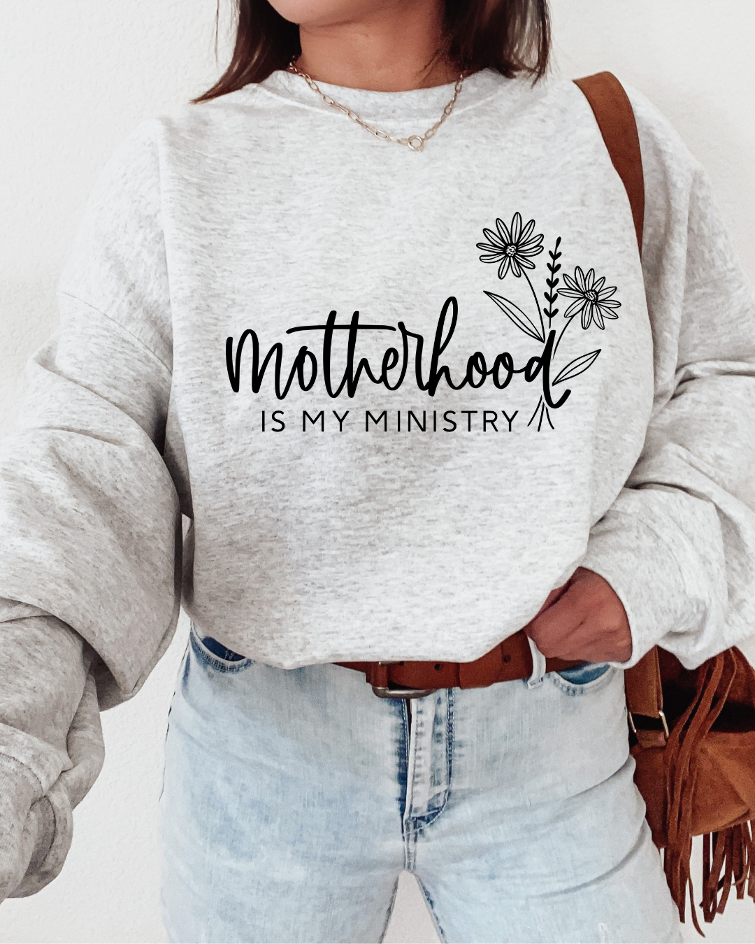 Motherhood Is My Ministry Crewneck Sweatshirt