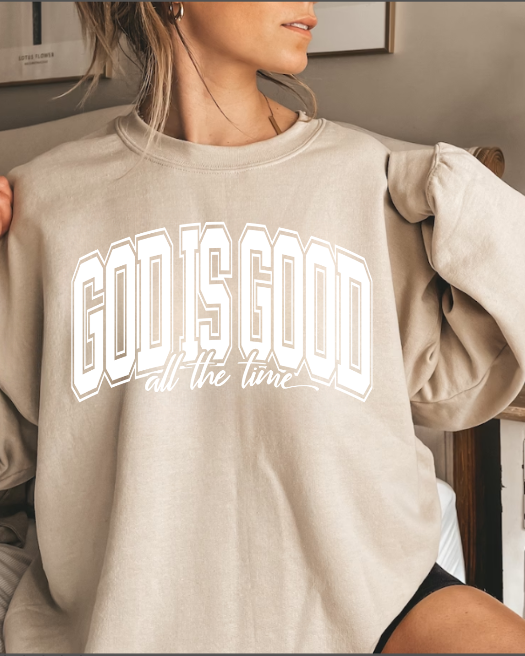 God is Good Crewneck Sweatshirt