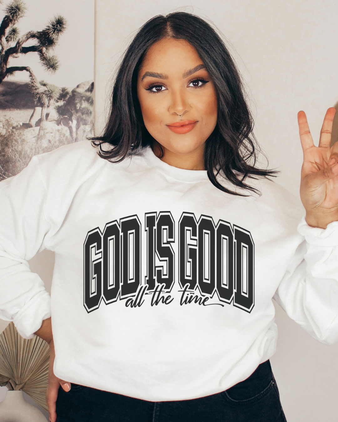 God is Good Crewneck Sweatshirt