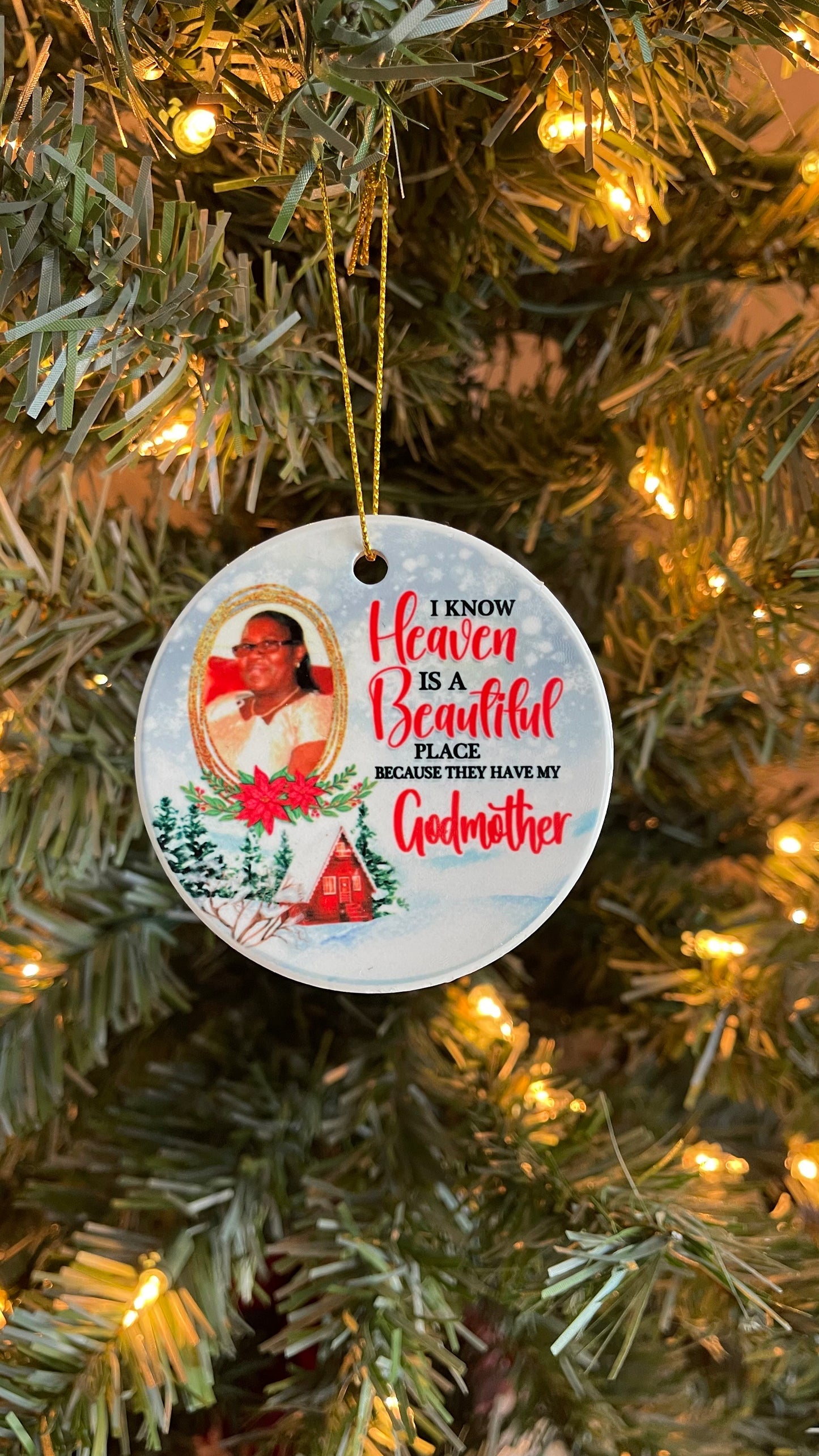 Personalized Ceramic Christmas Ornaments Full Color