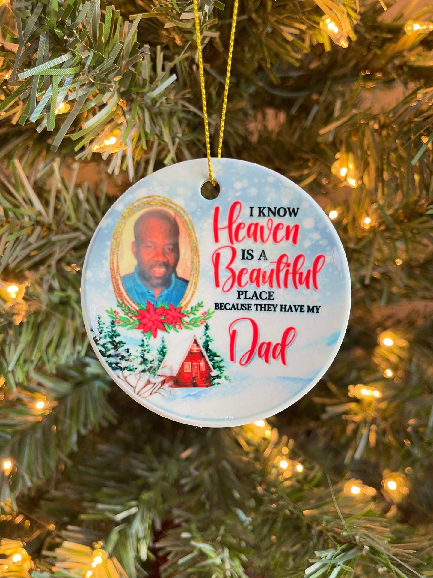 Personalized Ceramic Christmas Ornaments Full Color