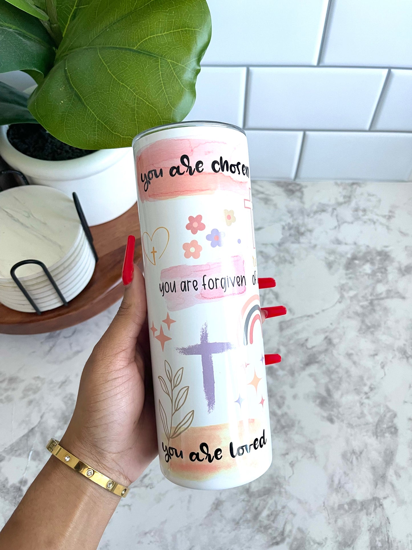 Biblical Affirmations Tumbler 20oz